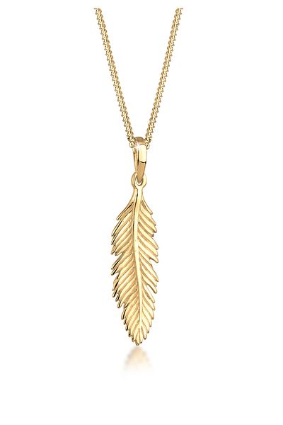 ELLI Federhalskette für Damen – 925er Sterlingsilber, Boho-Festival