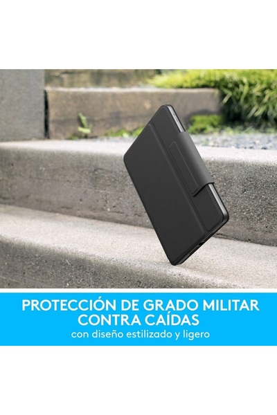 RUGGED logitech Rugged Folio Klavyeli Kılıf Ipad 7-8 Nesil uyumlu Model 920-009293 Suya Dayanıklı Tuşlar