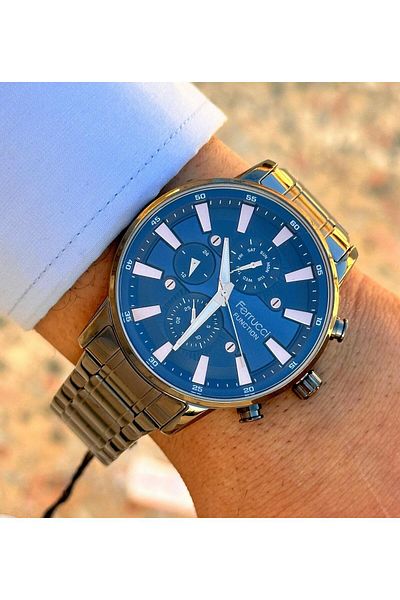 Ferrucci Frc.ft.1.145 Steel Cord Inner Gauges Active Function New Season Men's Wristwatch