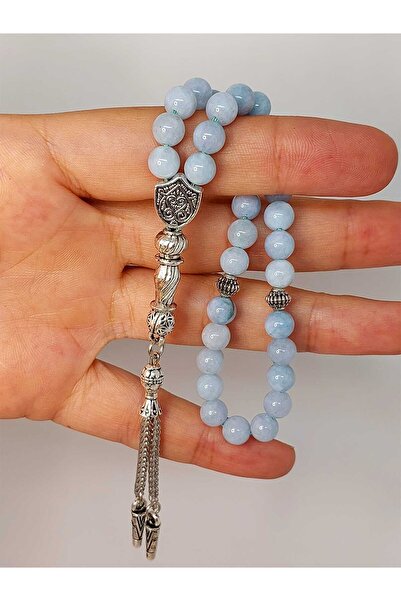 Yasamtohumu Rozariu din piatra acvamarin 6mm
