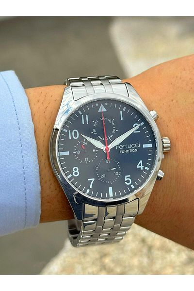 Ferrucci Frc.ft.1.158 Steel Cord Inner Gauges Active Function New Season Men's Wristwatch