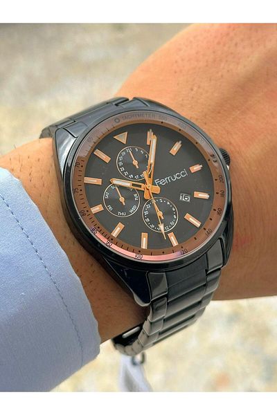 Ferrucci Frc.ft.1.172 Steel Cord 30 Mt Water Resistant New Season Stylish Design Men's Wristwatch