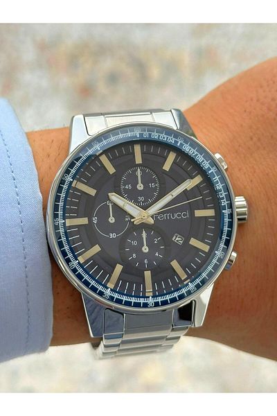 Ferrucci Frc.ft.1.180 Steel Cord 30 Mt Water Resistant New Season Stylish Design Men's Wristwatch