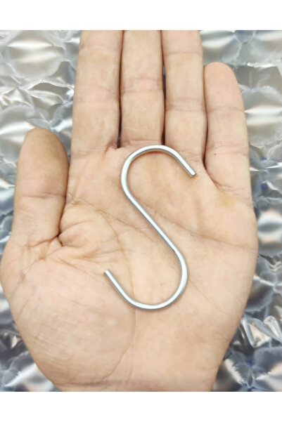 Etsylight 7,5 Cm Metal Kanca, Askı Kanca, Mutfak Ve Banyo Için Aksesuar S Kanca, Makrome Kanca, 10 Adet