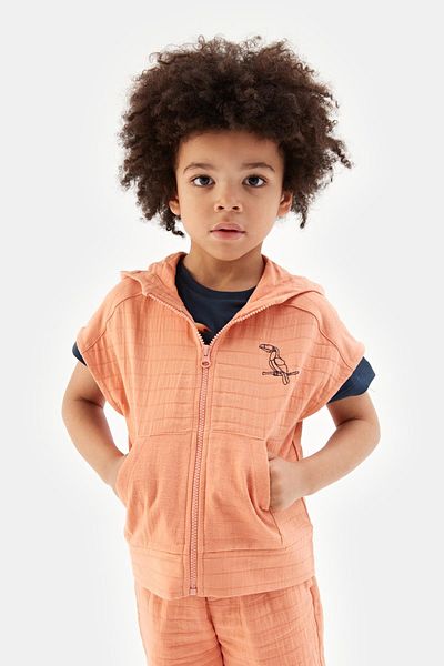 Nebbati Bg Store Boy's Salmon Tracksuit Top 23ss0nb3418