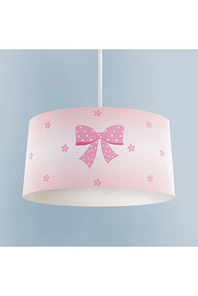 MASAL ODAM BEBEK VE ÇOCUK ODASI Pembe Kurdele ve Yıldız Desenli Avize