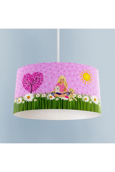 MASAL ODAM BABY AND KIDS ROOM Barbie and Heart Patterned Chandelier