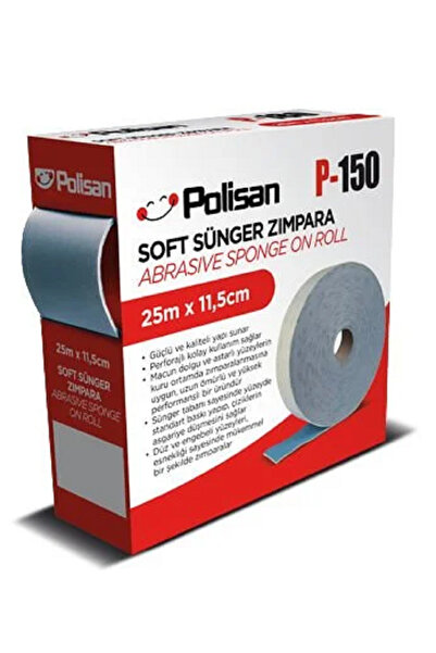 Polisan Soft Sünger Zımpara 150 Kum 25M x 11.5Cm