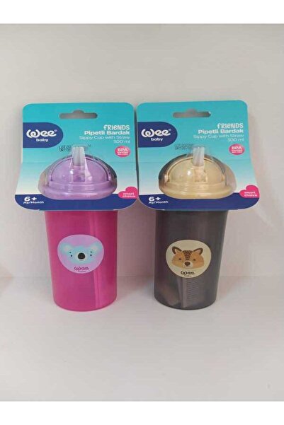 Wee Baby كوب فريندز مع القش 300 مل]