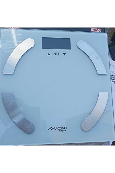 AWOX Awox Elegance Tartı Cam Baskül Beyaz