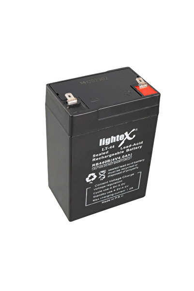 Lightex Lt-44 4 Volt - 4 Amper Kuru Akü (IŞILDAK AKÜSÜ)