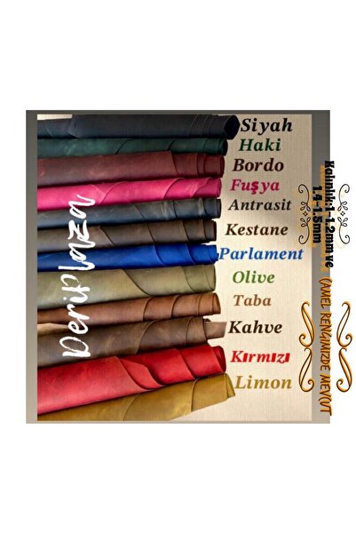 DERİONLİNE Deri Hobi 5 Adet A4 Boyut Premium Crazy Deri