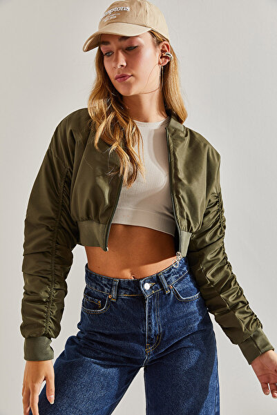 Bianco Lucci Dámský Bomber kabát se stahovací šňůrkou