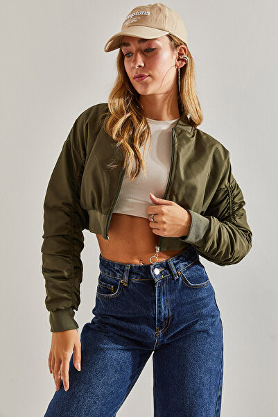 Bianco Lucci Dámský Bomber kabát se stahovací šňůrkou