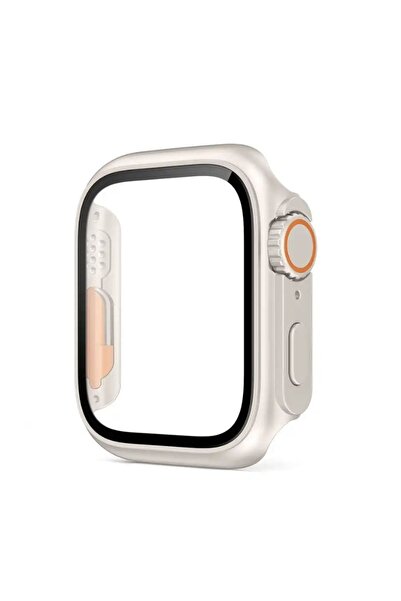 Alstrap Apple Watch 45mm Uyumlu Starlight Kasa Koruyucu Ve Dönüştürücü Watch ...