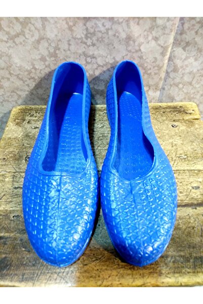 burak poli Kız Lastik Ayakkabı, Mavi Lastik, Bağ/Bahçe Ayakkabısı, Astarsız L...