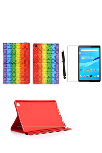 Huawei حافظة Mate Pad T10 - T10s حافظة صور مزخرفة + واقي شاشة + قلم