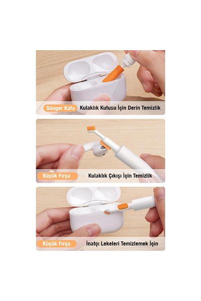 Baseus Washable 3 Brush Headset Cleaning Brush Headphone Dusting Brush