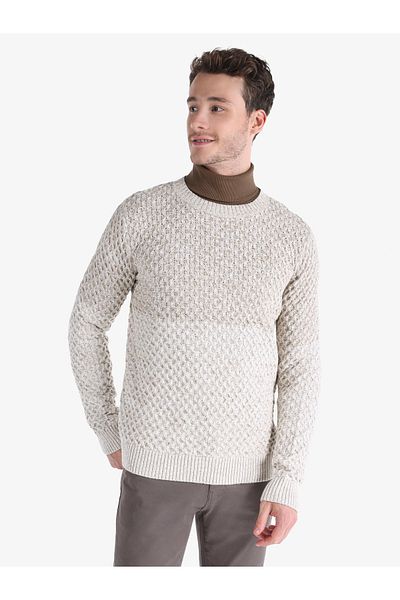 Colin's Tricotaj Regular Fit Pulover gri pentru bărbați