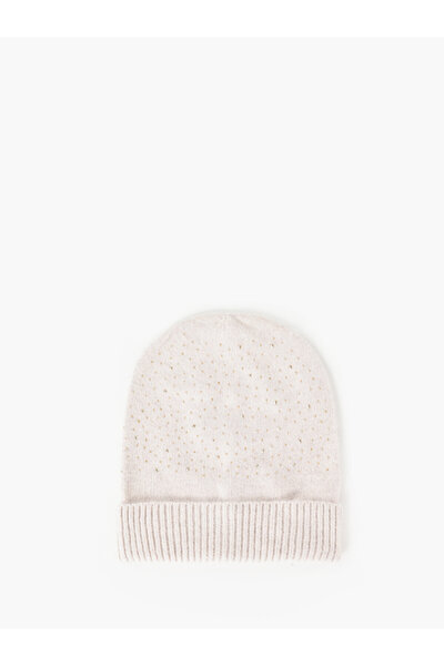 Colin's Beige Regular Fit Women's Beret - Stone Detailed