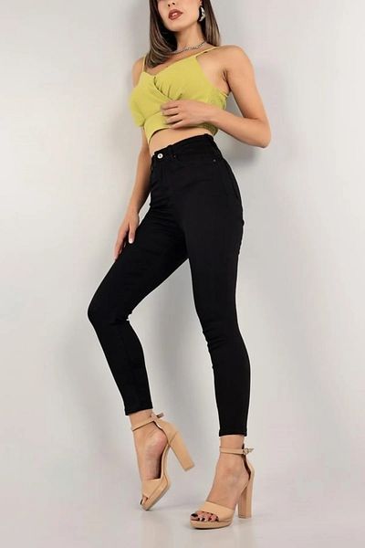 ButikDina Blog High Waist Lycra Stretching Trousers Slim Fit - Extra Fitting