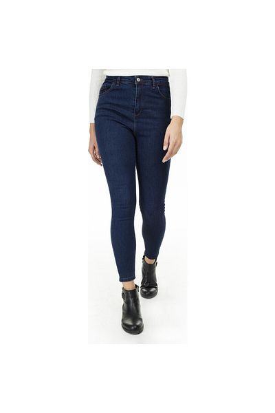 ButikDina Non-Fading Black Extra Skinny Jeans Denim Trousers