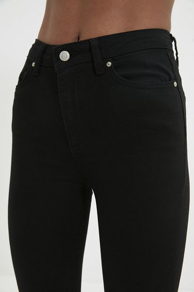 ButikDina Black Extra Skinny Jeans with Color Resistance and Denim Trousers (KAPKARA)