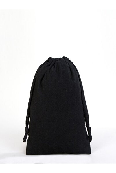 Elbasan Tekstil كيس قماش خام أسود 20 × 30 سم (3 قطع)