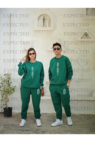 EXPECTED Unisex Green Lover Couple Combination Top and Bottom Σετ φόρμας - 3 χορδές