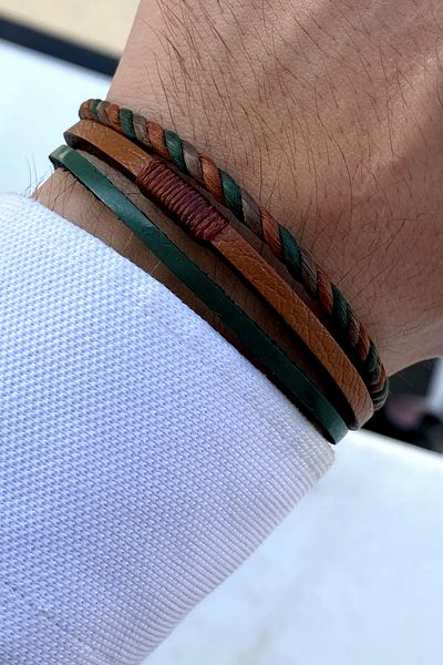 TAKIPORT Special Design Luxury Leather Bracelet