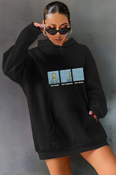 Garalio سويت شيرت بغطاء رأس وطبعة فان جوج