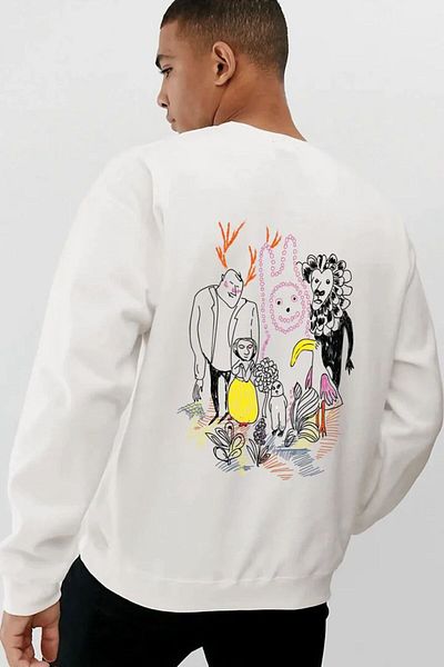 BENROMA ΠΑΙΧΝΙΔΙ ΠΡΟΣΩΠΟ με στάμπα unisex oversize ιδρώτα