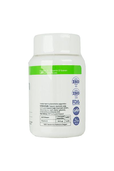 Voonka Vitamin D 90 Capsules Unflavored