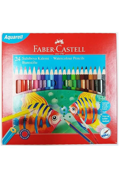 ADEL OYUNCAK Faber Castell Aquarel 24 Pack Dry Crayons 110624