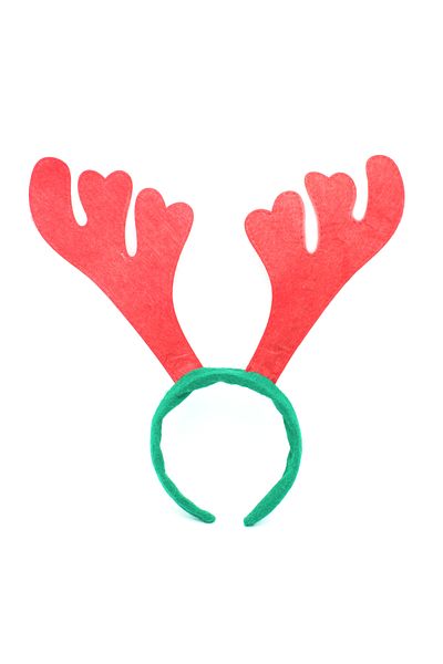 Lora Wedding 35cm Felt Christmas Crown with Reindeer Antler Look