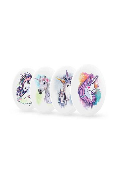 Adel Unicorn Patterned Silka 12 Series - Ellipse Eraser Sg21
