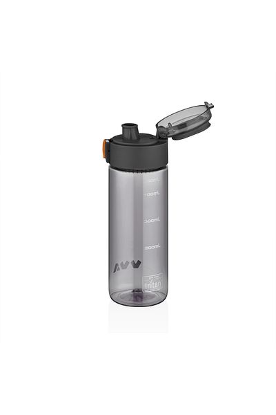 Vagonlife TKK 450ml Carrying Handle, Lockable Lid, Measuring Scale, Comfortable Drinking Tritan Sports Water Bottle