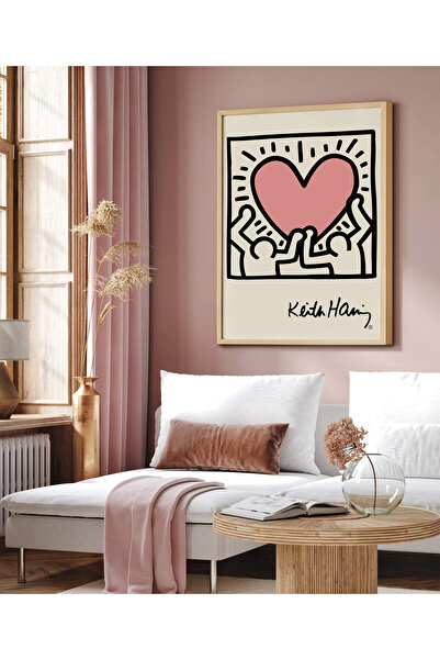 HOMEPACK Çerçeveli Tekli Tablo Modern Boho Klasik Çerçeveli Poster Tablo TK/107
