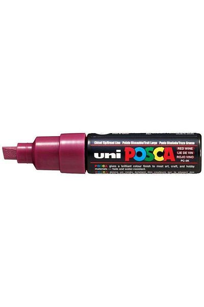 Uni Posca Water Based Poster Marker 8.0 Mm Pc-8k Red Wine