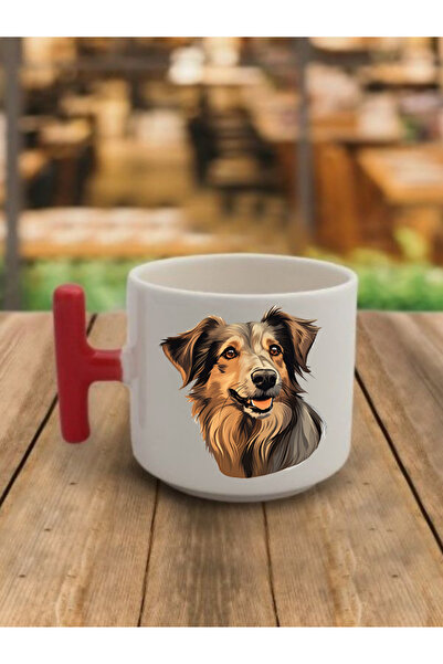 lili hediyelik كوب قهوة مع كوب سيراميك للكلاب - كوب شاي سيراميك، هدية قهوة