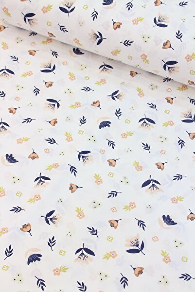 CAMELIA Somon Çıtır Çiçek Nevresimlik Poplin Kumaş