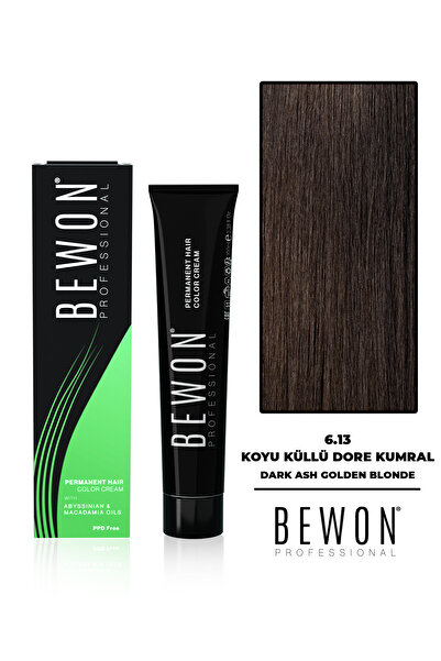 BEWON Saç Boyası - Koyu Küllü Dore Kumral 6.13