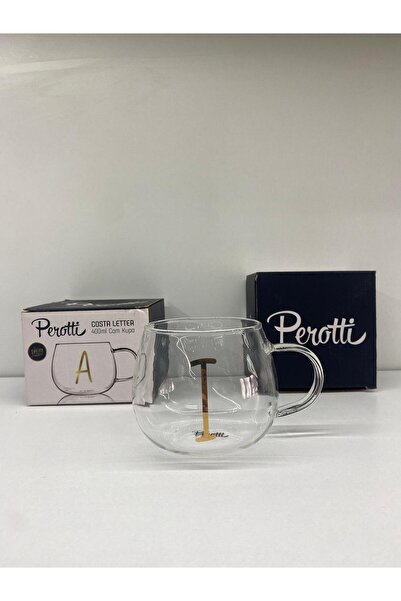 Kitchen Line Costa Letter 400ml Özel Harfli Cam Kupa