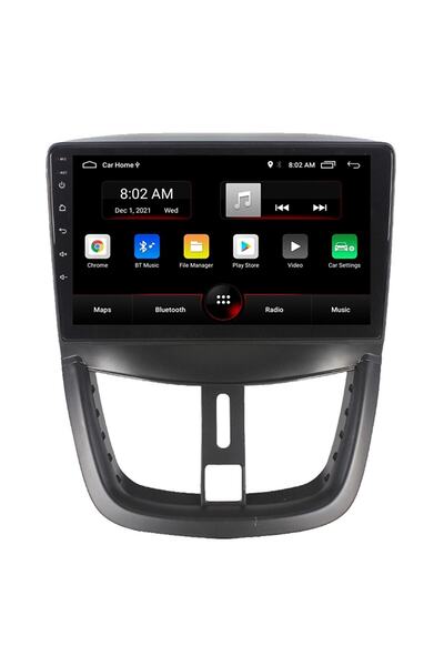 Mat Peugeot 207 Uyumlu Android Multimedya Carplay 9 Inc Hd Ips Ekran 4gb/64gb...