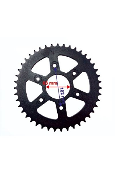 MOTOSVN BAJAJ DOMİNAR 400 - KTM DUKE 390 ARKA DİŞLİ 520-43T İÇ 63 mm 6 DELİKLİ