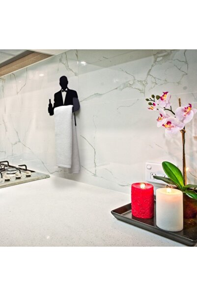 Resmo Garson Figürlü Havlu Kağıt Peçete Rulo Mutfak Askı Raf Asacağı Tuvalet Kağıdı Aparatı Wc