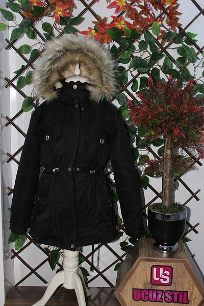 mikam UNISEX WINTER CANVAS FABRIC FUR INSIDE OXFORD CHILDREN'S COAT COAT