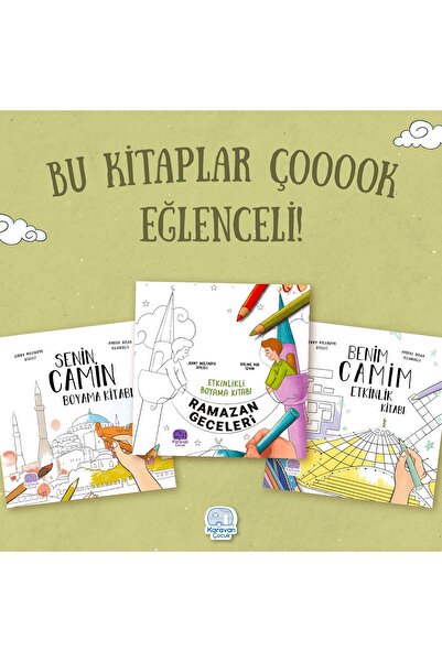 Karavan Çocuk Eğlenceli Etkinlik Kitapları Set (3 Kitap)