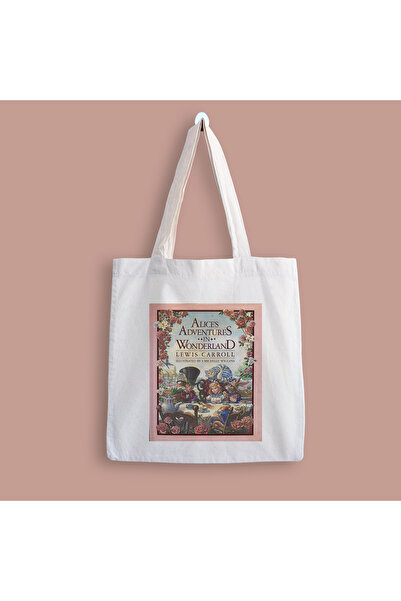designedfy Alice in Wonderland Printed Cloth Bag