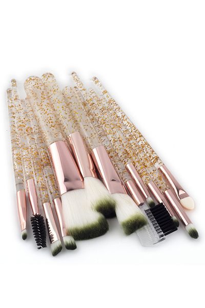 Tikatti Σετ πινέλων μακιγιάζ 12 τεμαχίων με κουτί Glitter Green